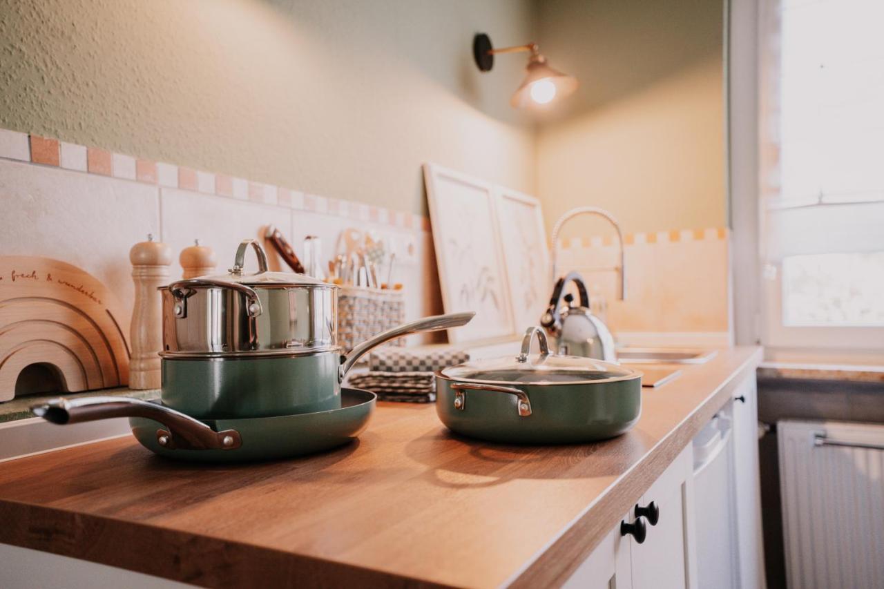Soonwald Studio Mit Terrasse & Whirlpool Stromberg  Bagian luar foto